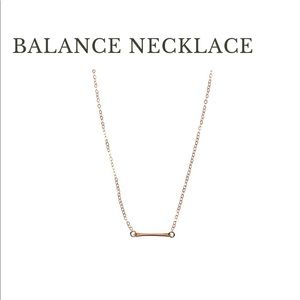 Nashelle 14k Rose Gold Fill Balance Necklace